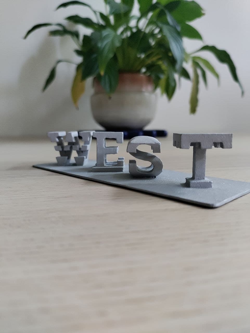 East & West — Aluminum Vertical — view 1